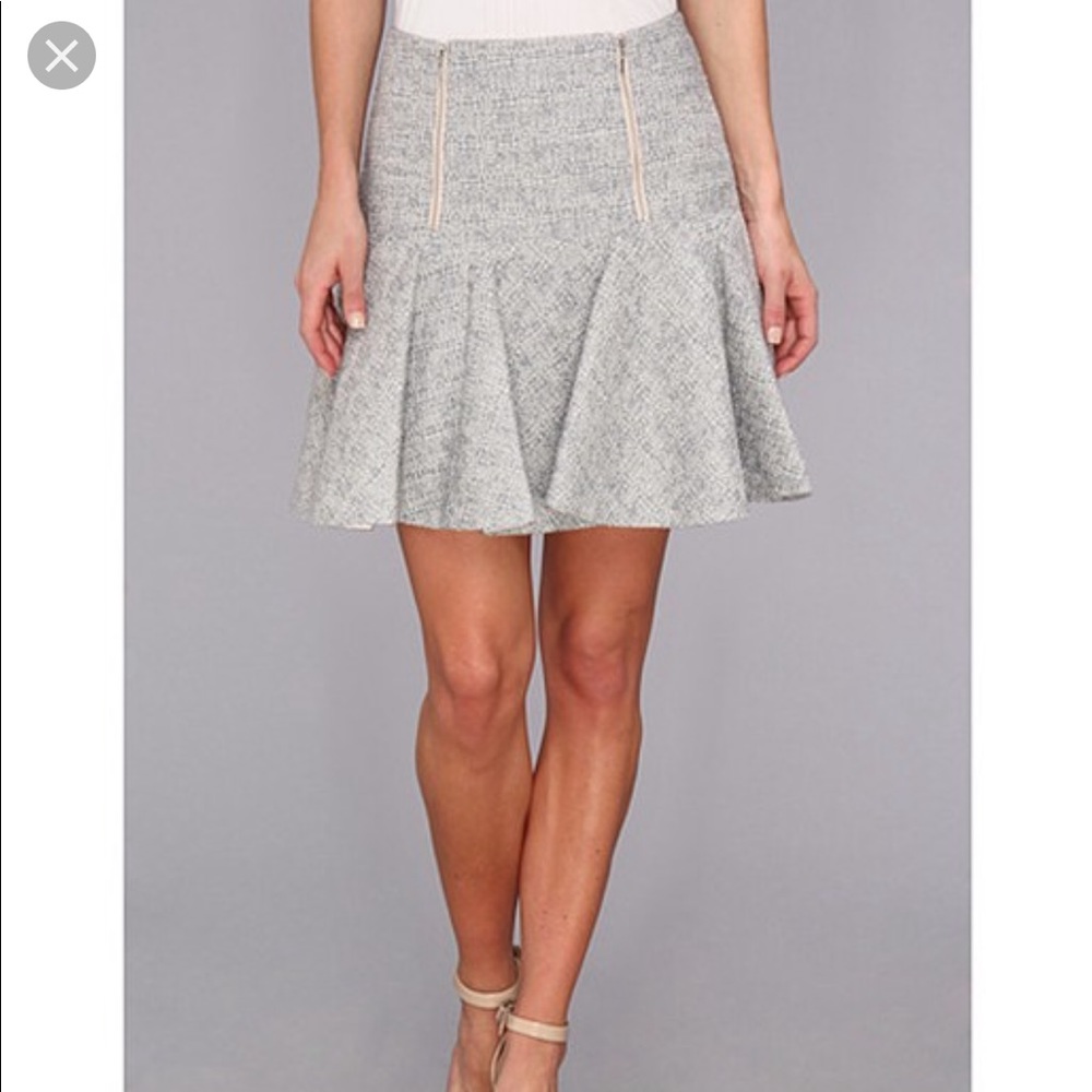 NWOT!!  Rebecca Taylor Blue Tweed Skirt size 4
